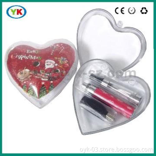 Christmas ecig with heart-shape pack&factory price